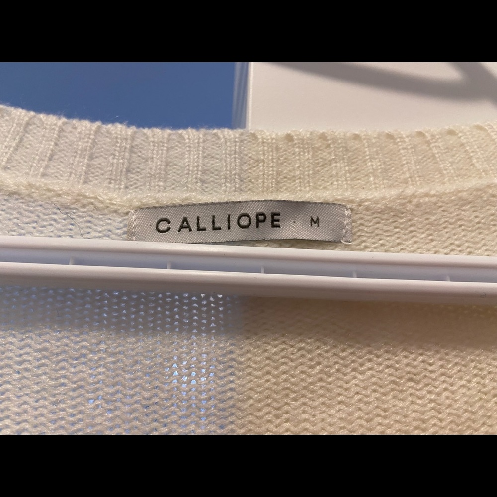 Calliope white sweater top